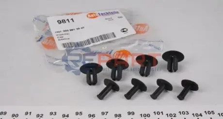 Фото Кліпса кріплення личкування внутрішнього (к-кт 5 шт) MB Sprinter (W906)/Vito (W639) 06- AUTOTECHTEILE (100 9811) зображення 1