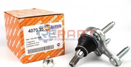 Опора кульова (передня/знизу/R) Audi A3/Seat/Skoda Octavia/SuperB/VW Caddy/Golf/Touran/Tiguan 03 AUTOTECHTEILE 3407035 Купити в Україні