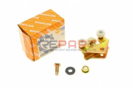 Ролик дверей (бічних/нижній) VW T4 90-03 (з кронштейном) AUTOTECHTEILE 384 3005 Купити в Україні