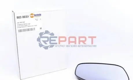 Скло дзеркала (з підігрівом) Citroen Berlingo/ Peugeot Partner 96-08 (L) AUTOTECHTEILE 5030039 Купити в Україні