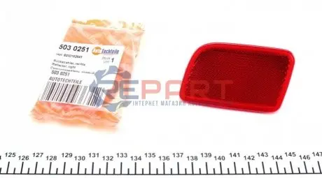 Световозвращатель бампера (заднего) Renault Master III/Opel Movano B 2.3CDTI 10- (R) AUTOTECHTEILE 503 0251 Купить в Украине