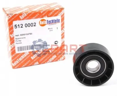 Ролик генератора Renault Trafic/Opel Vivaro 01- (паразитний) (60x25.5) AUTOTECHTEILE 512 0002 Купити в Україні