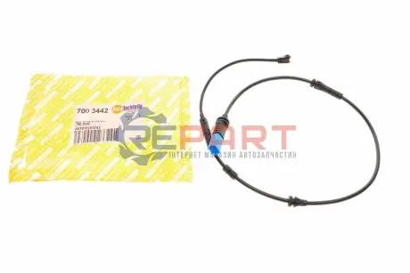 Фото 1 — Датчик зносу гальмівних колодок (передніх) BMW X3 (G01) 2.0-3.0D 17- (L=775mm) AUTOTECHTEILE (700 3442) Фото Датчик зносу гальмівних колодок (передніх) BMW X3 (G01) 2.0-3.0D 17- (L=775mm) AUTOTECHTEILE (700 3442) зображення 1