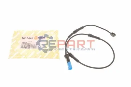 Фото 1 — Датчик зношування гальмівних колодок (задніх) BMW X3 (G01) 17- (L=740mm) AUTOTECHTEILE (700 3443) Фото Датчик зношування гальмівних колодок (задніх) BMW X3 (G01) 17- (L=740mm) AUTOTECHTEILE (700 3443) зображення 1