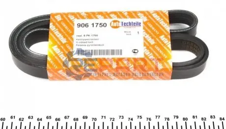 Ремінь генератора VW LT 2.5TDI 96-01/Peugeot Expert 1.9D/2.0HDI 98- AUTOTECHTEILE 9061750 Купити в Україні