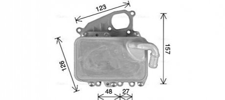 VW Масляний радіатор Audi A4/5/6/7/8, Q5/7, Touareg 10- AVA COOLING AI3405H (фото 1)