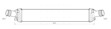 AVA AUDI Інтеркулер A6 C7 3.0 11-, A7 3.0 12 AVA COOLING AI4457