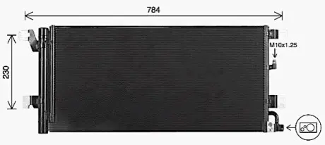 Конденсатор, система кондиціонування повітря AVA COOLING AI5447D Купити в Україні