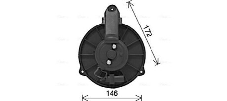 AVA VW Вентилятор салона Audi A6 97- AVA COOLING AI8426