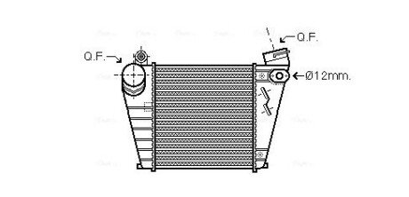 AVA VW Інтеркулер GOLF IV 1.9 00-, SKODA, AUDI, SEAT AVA COOLING AIA4200 (фото 1)