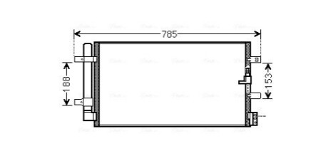 Радиатор кодиционера AVA COOLING AIA5360D