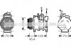 AVA AUDI Компресор кондиціонера A4 B6 2.5 00-, A4 B7 2.5 04-, A6 C5 2.5 TDI 97- AIAK227