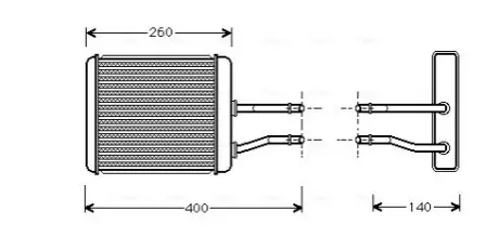 AVA ALFA ROMEO Радиатор отопления 156 1.6-3.2 97-, GTV, SPIDER AVA COOLING AL6073 Купить в Украине