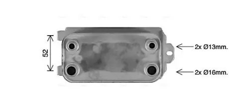 Оливний радіатор, автоматична коробка передач AVA COOLING AU3340 Купити в Україні