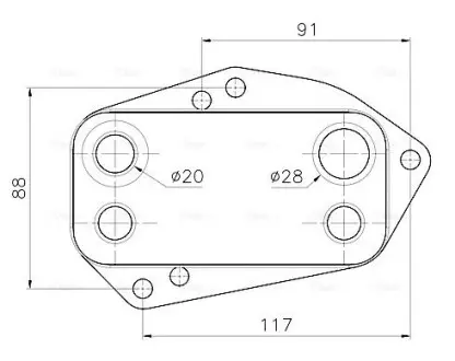 Радіатор масляний Land Rover Freelander I 01-06 AVA COOLING AU3349 Купити в Україні