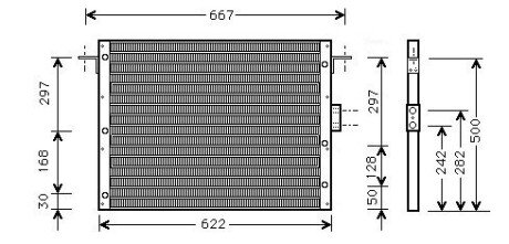 AVA LAND ROVER Радіатор кондиціонера (Конденсатор) RANGE ROVER II 2.5, 3.9, 4.0, 4.6 94- AVA COOLING AU5075 (фото 1)