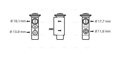 Расширительный клапан AVA COOLING BW1238