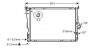 AVA BMW Радіатор охолодження двиг. X3 E83 2.5/3.0 03-10 AVA COOLING BW2343 (фото 1)