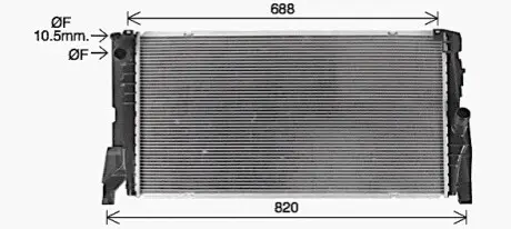 Автозапчасть AVA COOLING BW2585