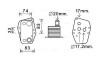 AVA BMW Оливний радіатор 1 E87, 3 E46/90, 5 E60, X3 E83 2.0d BW3555