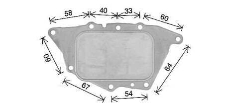 AVA BMW Оливний радіатор (без корпуса) 2 Active Tourer (F45) 13-, 2 Gran Tourer (F46) 14-, X1 (F48) 14- AVA COOLING BW3594