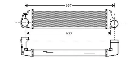 Фото 1 — Інтеркулер AVA COOLING (BW4207) Фото Інтеркулер AVA COOLING (BW4207) зображення 1