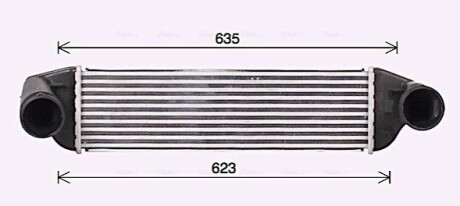 Охолоджувач наддувального повітря AVA COOLING BW4581 (фото 1)