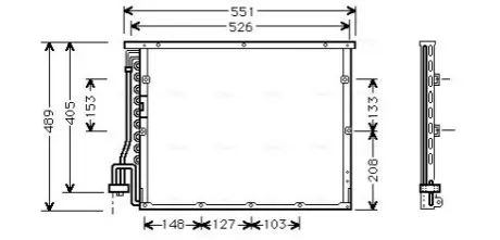 Радиатор кодиционера AVA COOLING BW5148