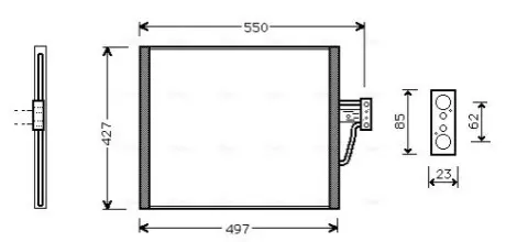 Фото Конденсатор, система кондиціонування повітря AVA COOLING (BW5213) зображення 1