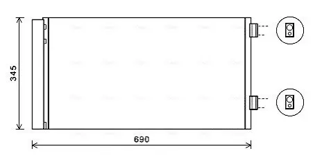Конденсатор, система кондиціонування повітря AVA COOLING BW5414D Купити в Україні