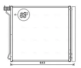 Радиатор кодиционера AVA COOLING BW5474D Купить в Украине