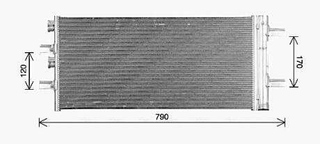 Радіатор кодиціонера AVA COOLING BW5617D