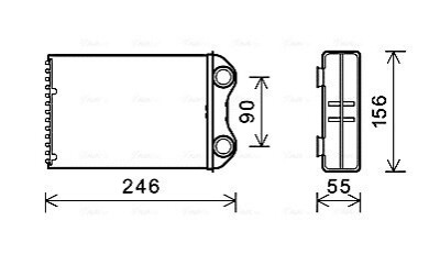 AVA MINI Радіатор опалення MINI (R50, R53, R52) AVA COOLING BW6426 (фото 1)