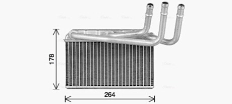 AVA BMW Радіатор опалення (з клімат-контролем) X5 (E70) 06- AVA COOLING BW6599 (фото 1)