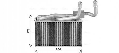 AVA BMW Радиатор отопления (с кондиционером) X5 (E70) 06- AVA COOLING BW6600 (фото 1)