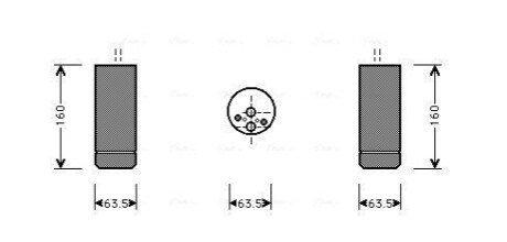 Осушитель, Система кондиционирования воздуха AVA COOLING BWD063 (фото 1)