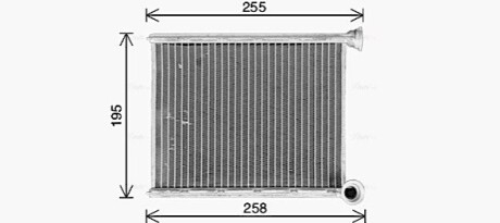 AVA CITROEN Радіатор опалення C4 II 1.2-2.0 09-, DS4 1.6-2.0 11- AVA COOLING CN6333