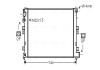 AVA CITROEN Радіатор охолодження Evasion, Jumpy, Fiat Scudo, Peugeot 806, Expert 1.9TD/2.0HDI AVA COOLING CNA2089 (фото 1)