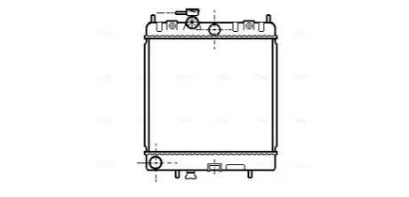 Радіатор, система охолодження двигуна AVA COOLING DN2128
