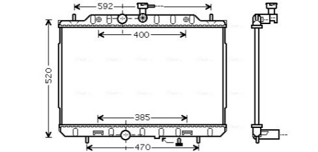 Радиатор охлаждения (выр-во AVAl) AVA COOLING DN2292