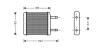 Теплообмінник, система опалення салону AVA COOLING DW6024 (фото 1)