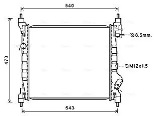Автозапчасть AVA COOLING DWA2141