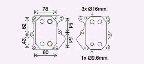 Прокладка корпуса фільтра масляного Ford Transit 2.2 TDCI 06- (OE FORD) AVA COOLING FD3625 Купити в Україні