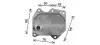 Фото Прокладка радіатора масляного Ford Transit 2.2/2.4TDCI 06 AVA COOLING (FD3669) зображення 1
