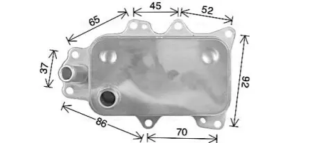 Охолоджувач оливи, моторна олива AVA COOLING FD3684