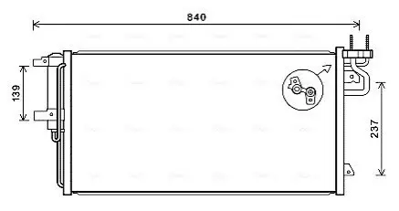 Конденсатор, система кондиціонування повітря AVA COOLING FD5617D Купити в Україні