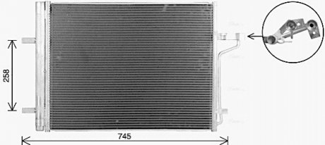 Радиатор кодиционера AVA COOLING FD5694D (фото 1)