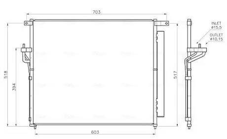 Конденсатор, система кондиціонування повітря AVA COOLING FD5706D Купити в Україні
