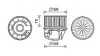 Фото Вентилятор салону FORD C-MAX, FOCUS C-MAX, FOCUS II, GALAXY II, GALAXY MK II, KUGA I, MONDEO IV, S-MAX 1.4-2.5 10.03-06.15 AVA COOLING (FD8613) зображення 1