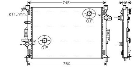 Автозапчасть AVA COOLING FDA2421